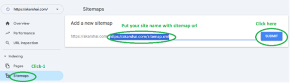 Submit Sitemap